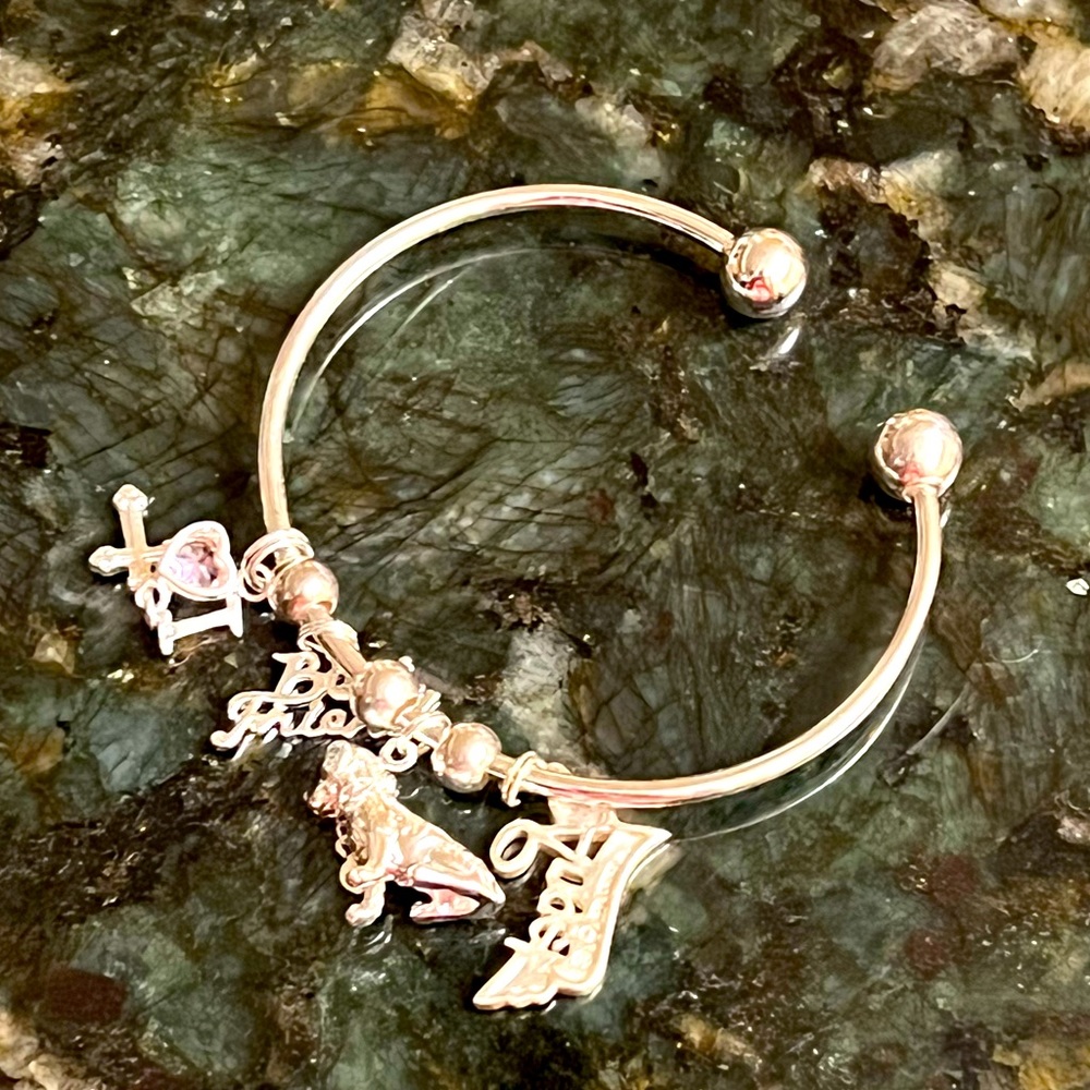 Silver charm bracelet and necklace - Picture 5 of 10